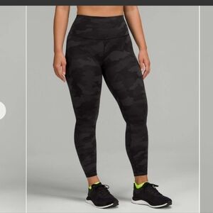 Lululemon Wunder Train Contour Fit High-Rise Tight - Heritage Camo 23"